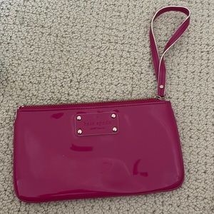 Hot pink kate spade wristlet